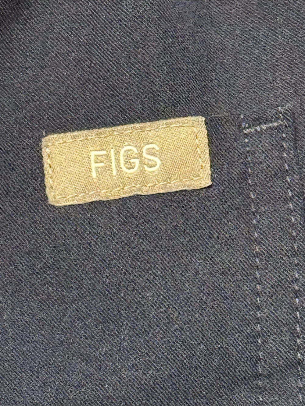 Figs Navy Track Jogger with Contrast Drawstring - Picture 10 of 14